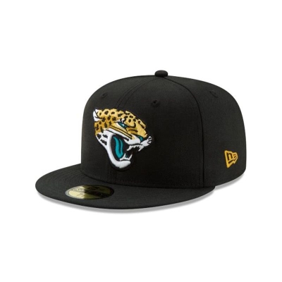 Black Jacksonville Jaguars Hat - New Era NFL 59FIFTY Fitted Caps USA1754328